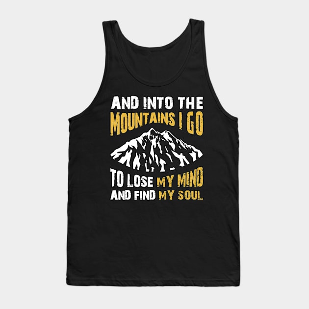 Sport Mountain I Go Tank Top by Usea Studio